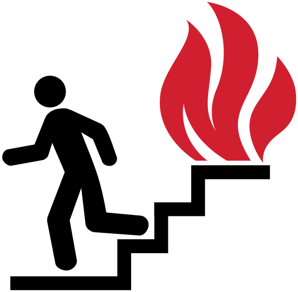Stairs fire